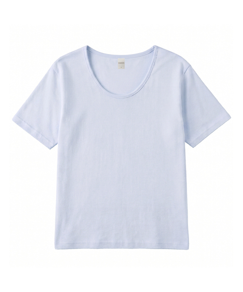 KIMDOH（キムド）の「Arca Cotton T-shirt（Tシャツ/カットソー・レディース・ライトピンク/ダークブラウン/ブラック/ライトグレー/スカイブルー/ネイビー/アイボリー/ライトグリーン・FREE）」の6枚目の写真