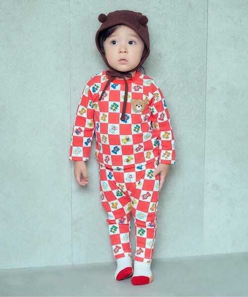 apres les cours(アプレレクール)の「tiny bear Palette ジャガードボンネット(その他ベビー用品・キッズ・レッド/ブラウン/アイボリー/イエロー・48)」の6枚目の写真