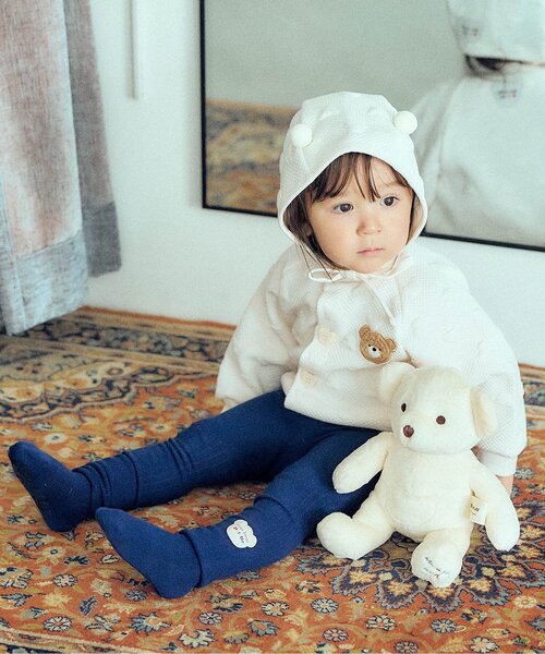 apres les cours(アプレレクール)の「tiny bear Palette ジャガードボンネット(その他ベビー用品・キッズ・レッド/ブラウン/アイボリー/イエロー・48)」の12枚目の写真