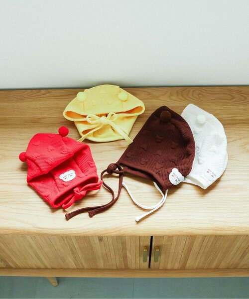 apres les cours(アプレレクール)の「tiny bear Palette ジャガードボンネット(その他ベビー用品・キッズ・レッド/ブラウン/アイボリー/イエロー・48)」の20枚目の写真