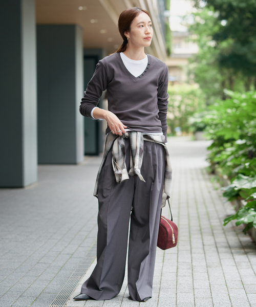 SLOBE IENA(スローブイエナ)の「ANTONELLO MASI SLOBE別注 スウェードボストンバッグ(ボストンバッグ・レディース・ボルドー/ブラウン・FREE)」の6枚目の写真