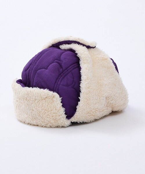 CHUMS(チャムス)の「【CHUMS / チャムス】Booby Stitch Flight Cap / フライトキャップ / 耳当て付きキャップ / 帽子 / ユニセックス(キャップ・メンズ・カーキ/ブラック/パープル・フリー)」の3枚目の写真