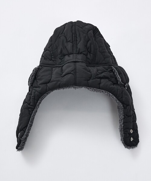 CHUMS(チャムス)の「【CHUMS / チャムス】Booby Stitch Flight Cap / フライトキャップ / 耳当て付きキャップ / 帽子 / ユニセックス(キャップ・メンズ・カーキ/ブラック/パープル・フリー)」の8枚目の写真