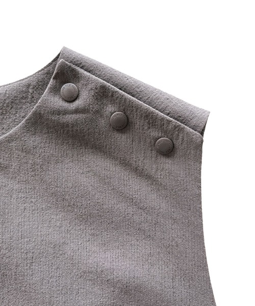 THOUSAND MILE(サウザンドマイル)の「SLEEVELESS OP/スリーブレスワンピース 【吸汗速乾/防シワ/ストレッチ/通気性】(ワンピース・レディース・ダークグレー/ブラック/モカ/ターコイズブルー・FREE)」の6枚目の写真