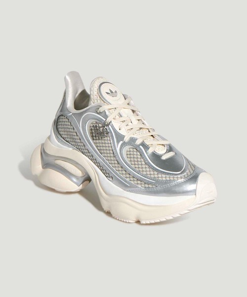 adidas(アディダス)の「オズヴィーナス / OZVENUZ W / アディダスオリジナルス adidas Originals / 厚底スニーカー(スニーカー・レディース・シルバー系その他・24.0cm/23.5cm/24.5cm/23.0cm/22.0cm/22.5cm/28.0cm/25.0cm/26.0cm/25.5cm/27.5cm/26.5cm/27.0cm)」の2枚目の写真