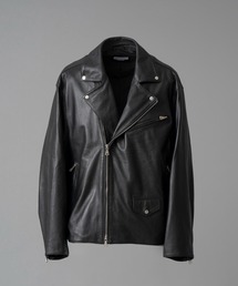 MAISON SPECIAL（メゾンスペシャル）の「《UNISEX》Sheep Leather Prime-Over Double Rider Jacket シープレザープライムオーバーダブルライダージャケット【MAISON SPECIAL メゾンスペシャル】（ライダースジャケット）」