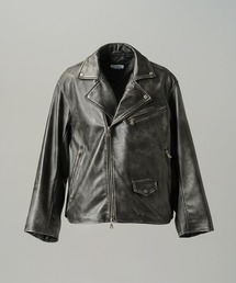MAISON SPECIAL（メゾンスペシャル）の「《UNISEX》Sheep Leather Prime-Over Double Rider Jacket シープレザープライムオーバーダブルライダージャケット【MAISON SPECIAL メゾンスペシャル】（ライダースジャケット）」