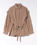 reca(レカ)のウエストリボン付きシャツ