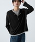 SERACE（セラス）の「【SERACE】Layered style henley neck long sleeve T-shirt / レイヤードスタイルヘンリーネックロンT（Tシャツ/カットソー・L）」