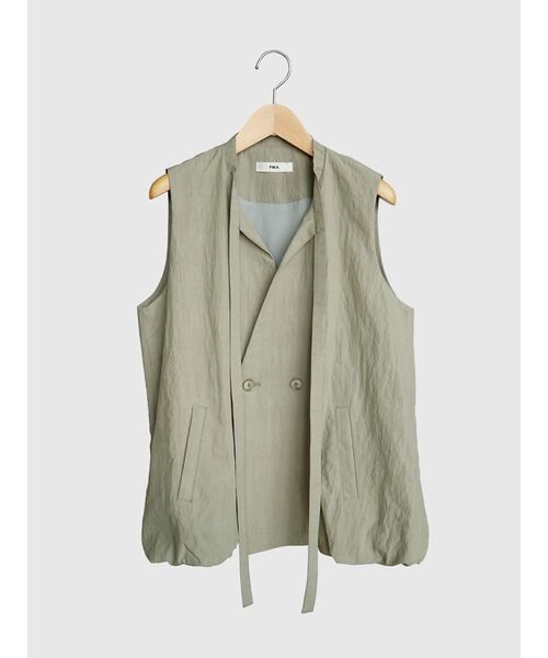 FIKA.(フィーカ)の「Long strap balloon vest(シャツ/ブラウス・レディース・ブラウン/グレー/ブラック・FREE)」の22枚目の写真