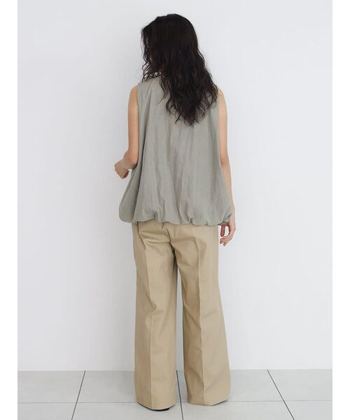 FIKA.(フィーカ)の「Long strap balloon vest(シャツ/ブラウス・レディース・ブラウン/グレー/ブラック・FREE)」の4枚目の写真