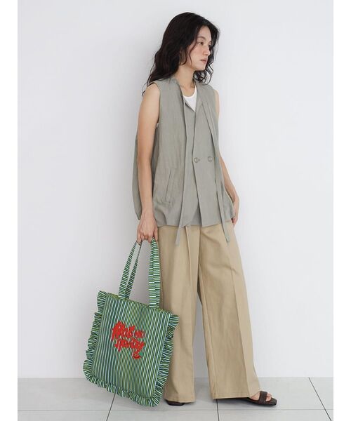 FIKA.(フィーカ)の「Long strap balloon vest(シャツ/ブラウス・レディース・ブラウン/グレー/ブラック・FREE)」の5枚目の写真