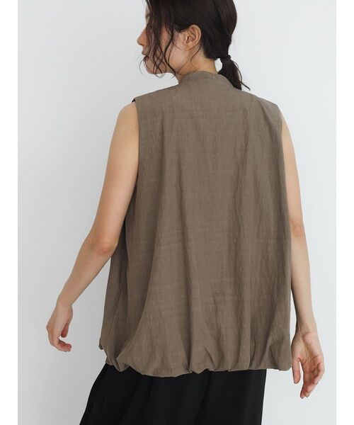 FIKA.(フィーカ)の「Long strap balloon vest(シャツ/ブラウス・レディース・ブラウン/グレー/ブラック・FREE)」の8枚目の写真