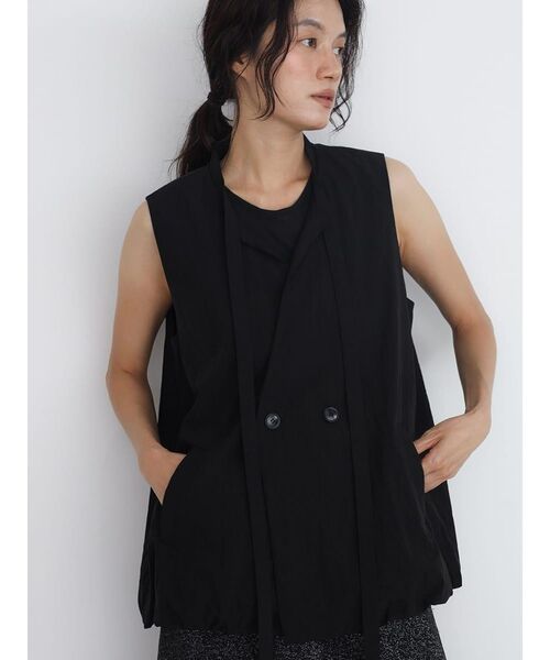 FIKA.(フィーカ)の「Long strap balloon vest(シャツ/ブラウス・レディース・ブラウン/グレー/ブラック・FREE)」の14枚目の写真