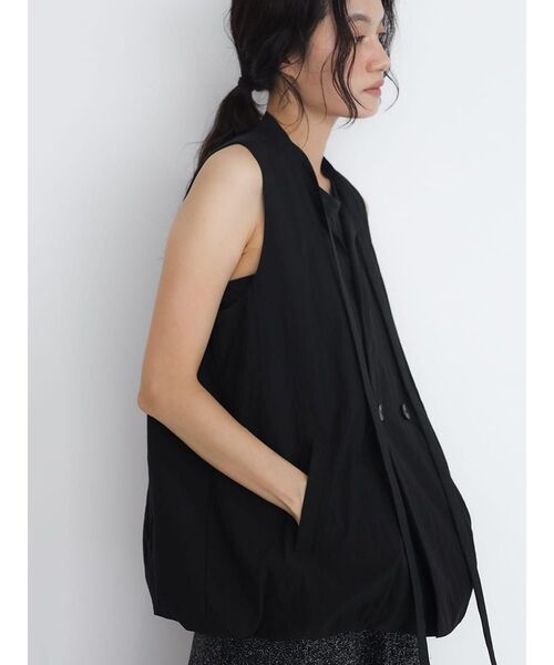FIKA.(フィーカ)の「Long strap balloon vest(シャツ/ブラウス・レディース・ブラウン/グレー/ブラック・FREE)」の15枚目の写真