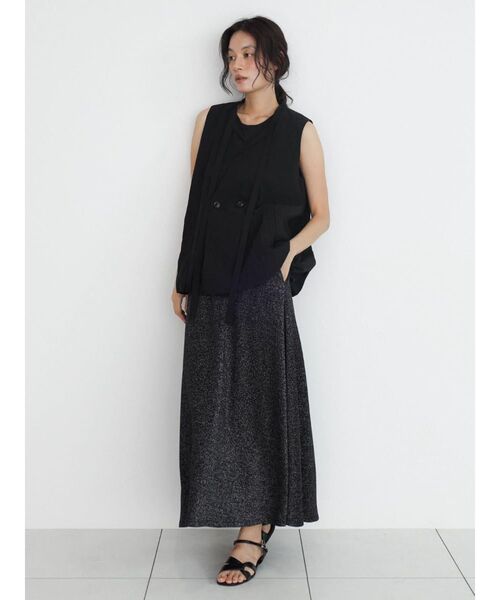 FIKA.(フィーカ)の「Long strap balloon vest(シャツ/ブラウス・レディース・ブラウン/グレー/ブラック・FREE)」の20枚目の写真
