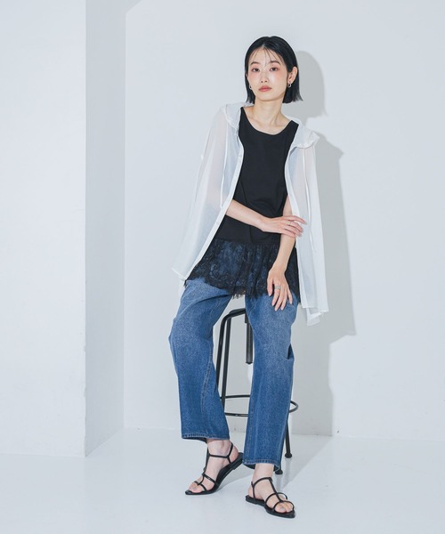 LAKOLE(ラコレ)の「ダブルウエストデニムパンツ / 1017693(デニムパンツ・レディース・ブラック/ブラウン/インディゴブルー・LARGE/MEDIUM)」の10枚目の写真