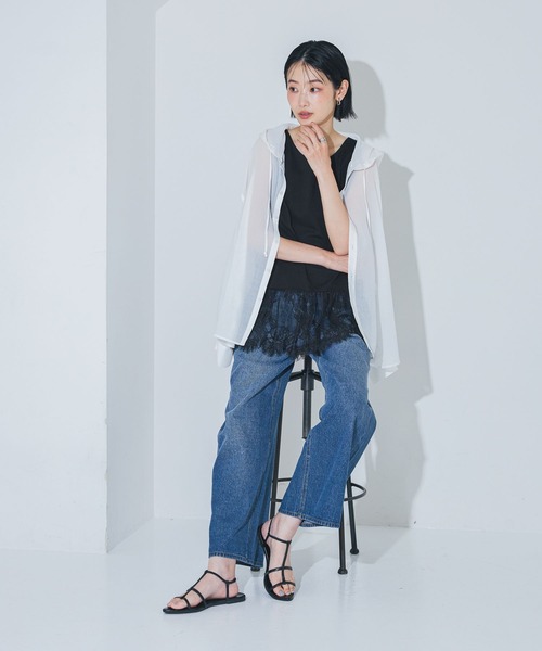 LAKOLE(ラコレ)の「ダブルウエストデニムパンツ / 1017693(デニムパンツ・レディース・ブラック/ブラウン/インディゴブルー・LARGE/MEDIUM)」の11枚目の写真