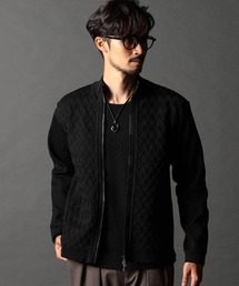 NICOLE CLUB FOR MEN | スタンドフルジップニットブルゾン(ニット/セーター)