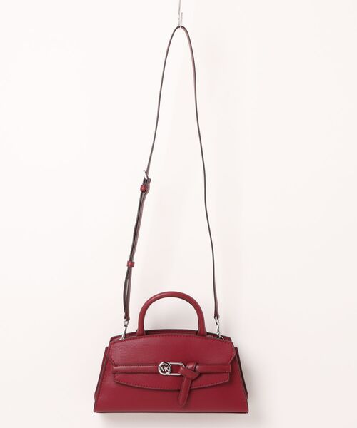MICHAEL KORS(マイケルコース)の「GRETA レザー サッチェル スモール(ハンドバッグ・レディース・マルーン・FREE)」の1枚目の写真