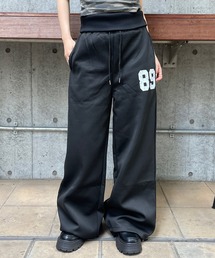 ナンバリング ワイドスウェットパンツ