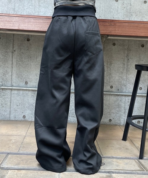 ROGER AND RAW(ロジャーアンドロウ)の「ナンバリング ワイドスウェットパンツ(スウェットパンツ・レディース・グレー/ブラック・FREE)」の7枚目の写真