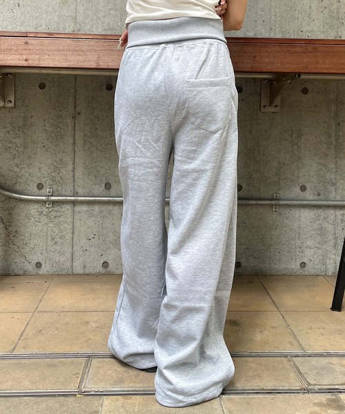 ROGER AND RAW(ロジャーアンドロウ)の「ナンバリング ワイドスウェットパンツ(スウェットパンツ・レディース・グレー/ブラック・FREE)」の18枚目の写真