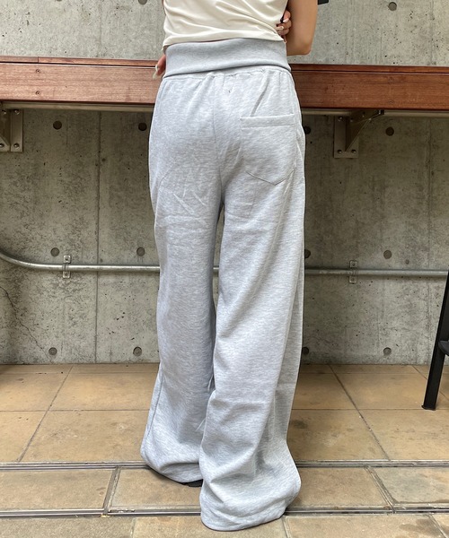 ROGER AND RAW(ロジャーアンドロウ)の「ナンバリング ワイドスウェットパンツ(スウェットパンツ・レディース・グレー/ブラック・FREE)」の19枚目の写真