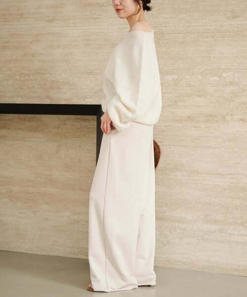 plage(プラージュ)の「《追加》Baby Alpaca ラグラン プルオーバー(ニット/セーター・レディース・チャコールグレー/サックスブルー/ホワイト/ナチュラル・FREE)」の14枚目の写真