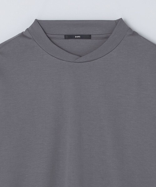 SHIPS(シップス)の「【WEB限定】SHIPS:〈接触冷感/手洗い可能〉100/2 クロスネック ビズ ロングスリーブ Tシャツ(Tシャツ/カットソー・メンズ・ホワイト/ネイビー/ブラック/チャコールグレー・SMALL/X-LARGE/MEDIUM/LARGE)」の22枚目の写真