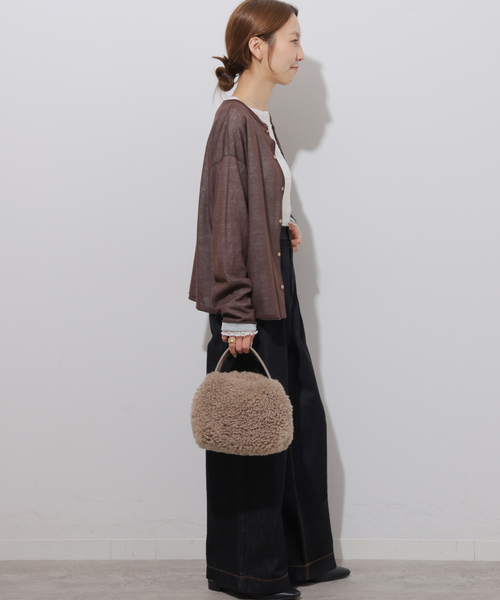 JOURNAL STANDARD relume(ジャーナルスタンダード レリューム)の「デニムライク2タックワイドパンツ(その他パンツ・レディース・ネイビー/ブラック・36/38)」の11枚目の写真