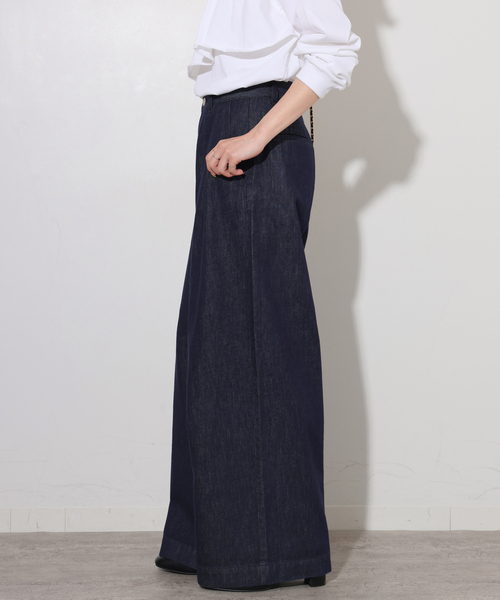 JOURNAL STANDARD relume(ジャーナルスタンダード レリューム)の「デニムライク2タックワイドパンツ(その他パンツ・レディース・ネイビー/ブラック・36/38)」の20枚目の写真