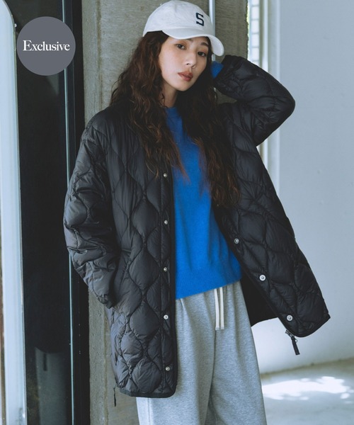 URBAN RESEARCH Sonny Label(アーバンリサーチサニーレーベル)の「『別注』TAION×Sonny Label ミリタリーダウンジャケット(ダウンジャケット/コート・レディース・カーキ/ブラウン/ブラック・FREE)」の1枚目の写真