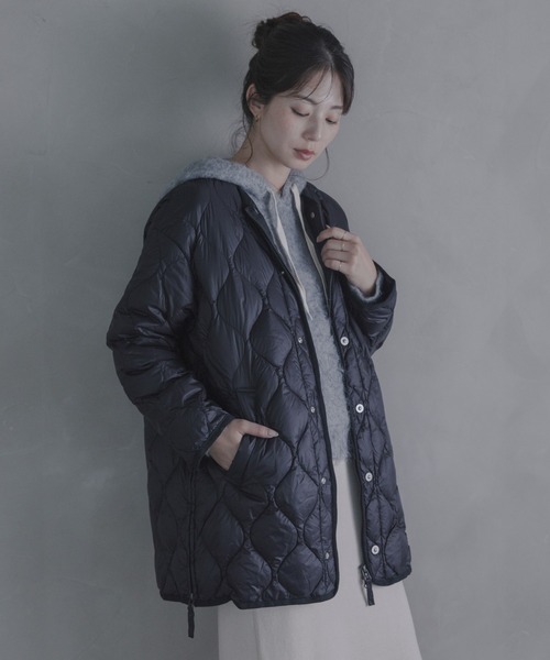 URBAN RESEARCH Sonny Label(アーバンリサーチサニーレーベル)の「『別注』TAION×Sonny Label ミリタリーダウンジャケット(ダウンジャケット/コート・レディース・カーキ/ブラウン/ブラック・FREE)」の7枚目の写真