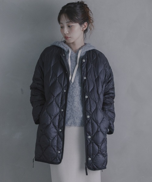 URBAN RESEARCH Sonny Label(アーバンリサーチサニーレーベル)の「『別注』TAION×Sonny Label ミリタリーダウンジャケット(ダウンジャケット/コート・レディース・カーキ/ブラウン/ブラック・FREE)」の4枚目の写真