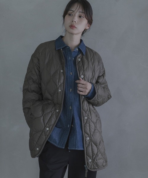 URBAN RESEARCH Sonny Label(アーバンリサーチサニーレーベル)の「『別注』TAION×Sonny Label ミリタリーダウンジャケット(ダウンジャケット/コート・レディース・カーキ/ブラウン/ブラック・FREE)」の12枚目の写真