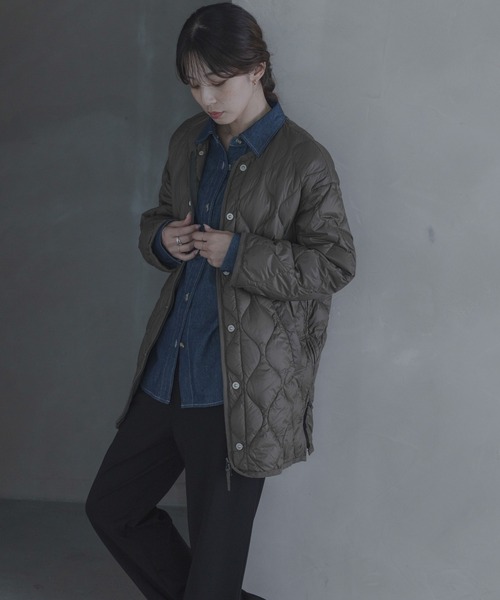 URBAN RESEARCH Sonny Label(アーバンリサーチサニーレーベル)の「『別注』TAION×Sonny Label ミリタリーダウンジャケット(ダウンジャケット/コート・レディース・カーキ/ブラウン/ブラック・FREE)」の14枚目の写真