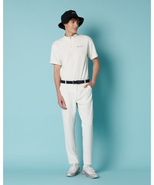 VIVA HEART（ビバハート）の「【VIVA　HEART/GOLF】 ワッフルタフタコンビ フレクターロゴ ロング（その他パンツ・メンズ・ホワイト/ブラック・50/52）」の3枚目の写真