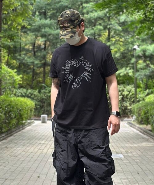 NET SOCIAL CLUB(ネットソーシャルクラブ)の「アウター ハート 半袖Tシャツ (ブラック)(Tシャツ/カットソー・レディース・その他・MEDIUM/X-LARGE/LARGE/SMALL)」の7枚目の写真