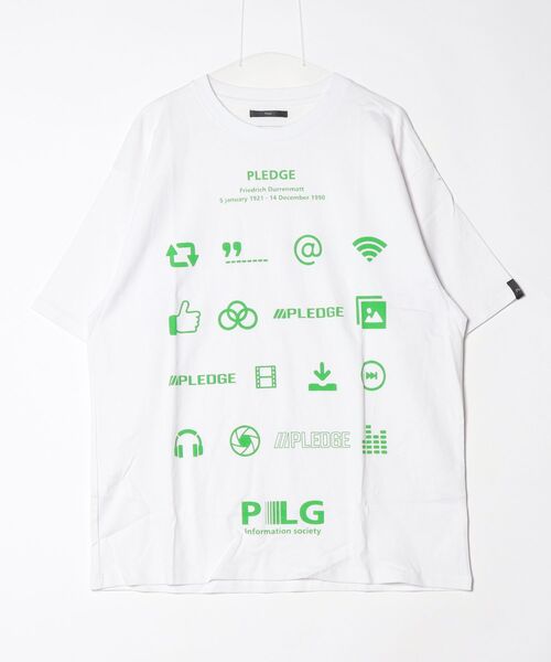 Pledge(プレッジ)の「【RE】【pledge】ビッグシルエットTシャツ(Tシャツ/カットソー・メンズ・ホワイト系その他6・MEDIUM/LARGE)」の1枚目の写真