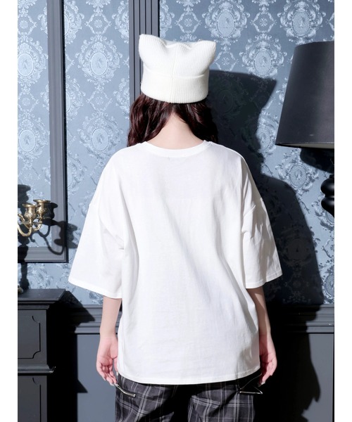 NOEMIE(ノエミー)の「スカルケーキスパイダーTシャツ(Tシャツ/カットソー・レディース・ブラック/オフホワイト/ピンク・M)」の9枚目の写真