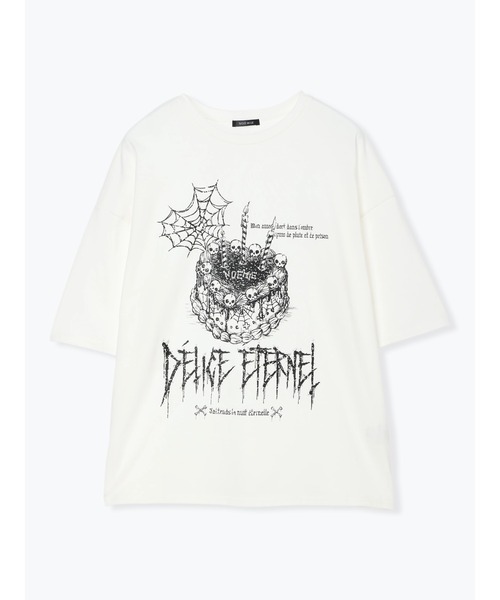 NOEMIE(ノエミー)の「スカルケーキスパイダーTシャツ(Tシャツ/カットソー・レディース・ブラック/オフホワイト/ピンク・M)」の16枚目の写真