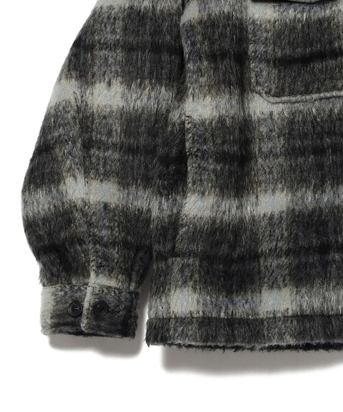 BEAMS HEART(ビームスハート)の「シャギー チェック シャツジャケット(シャツ/ブラウス・メンズ・ブラック/ブラウン・LARGE/MEDIUM/SMALL)」の5枚目の写真
