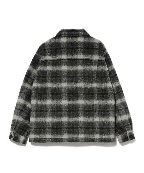BEAMS HEART(ビームスハート)の「シャギー チェック シャツジャケット(シャツ/ブラウス・メンズ・ブラック/ブラウン・LARGE/MEDIUM/SMALL)」の6枚目の写真
