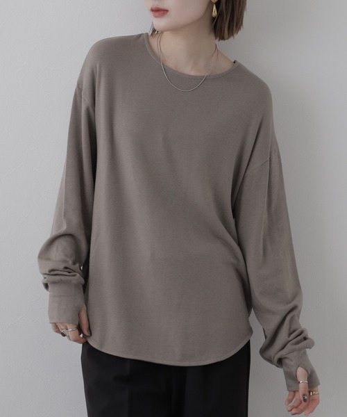 FUNALIVE（ファンアライブ）の「fm clothing カットソー 長袖（Tシャツ/カットソー・レディース・モカ・FREE）」の13枚目の写真