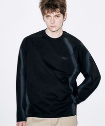 COLD BLANKET（コールドブランケット）の「シャドウ BLUR ロングスリーブTシャツ ブラック（Tシャツ/カットソー）」