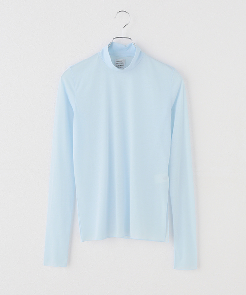 IENA(イエナ)の「GGG/ジージージー Highneck LONGSLEEVE カットソー 02-01-1953(Tシャツ/カットソー・レディース・ブルー系その他/ブラウン・FREE)」の2枚目の写真