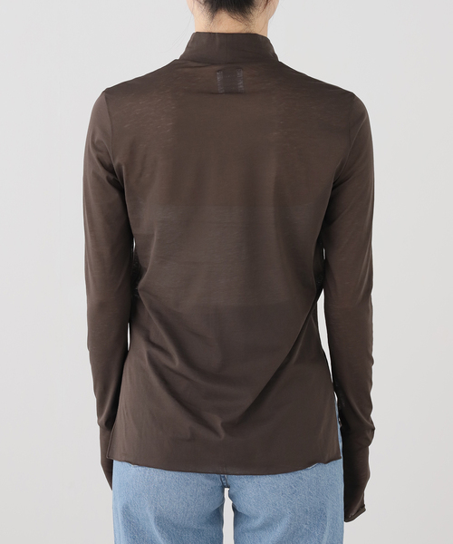 IENA(イエナ)の「GGG/ジージージー Highneck LONGSLEEVE カットソー 02-01-1953(Tシャツ/カットソー・レディース・ブルー系その他/ブラウン・FREE)」の12枚目の写真