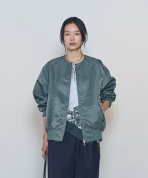 バルーンサテンブルゾン