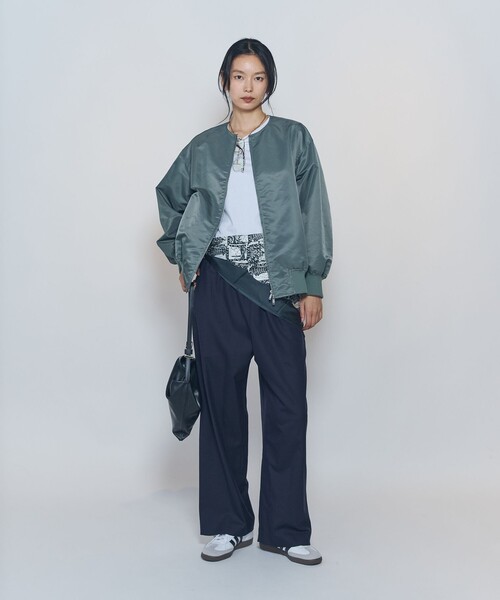 1er Arrondissement(プルミエアロンディスモン)の「バルーンサテンブルゾン(ブルゾン・レディース・ブラック/カーキ・38/36)」の12枚目の写真